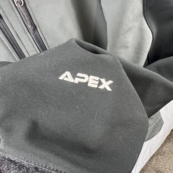 The North Face Men Apex Bionic Gray & Black Colorway Full Zip Jacket Size XL - Picture 3 of 6